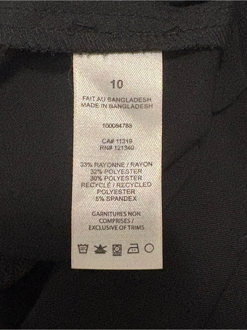 Dynamite Wide Leg Women's Pants - Black - Picture 3 of 3